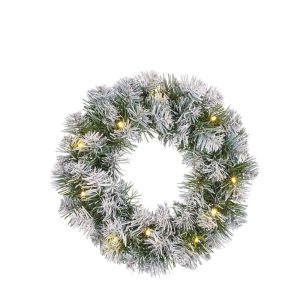 norton led wreath green 45 frosted tips d35cm