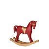 rocking horse decoration red 265x60x220mm