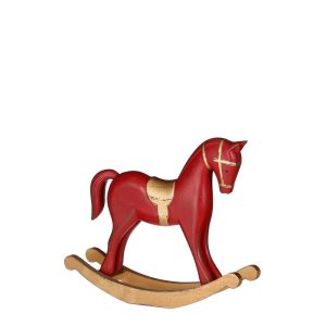 rocking horse decoration red 265x60x220mm