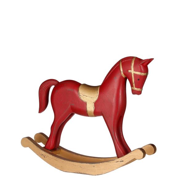 rockinghorse decoration red 138x8x31cm