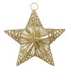 hanging metal gold star 15cm