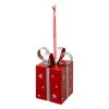 hanging metal crate gift red 8cm