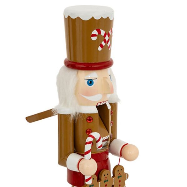 wooden gingerbread nutcracker h38cm