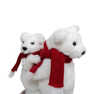 bears with scarf on ski 23cm