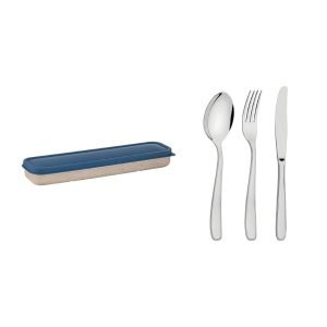 tramontina travel cutlery set of 4 blue