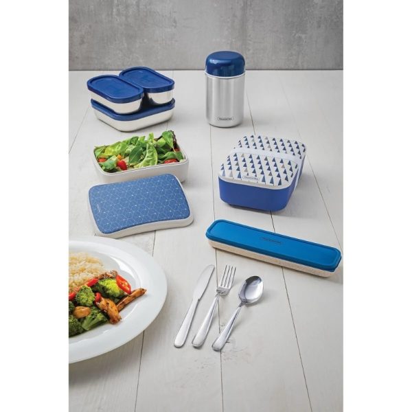 tramontina travel cutlery set of 4 blue