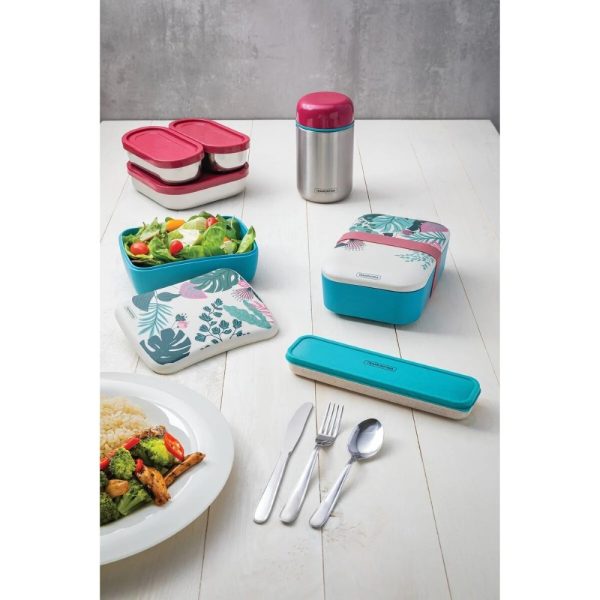 tramontina travel cutlery set of 4 teal