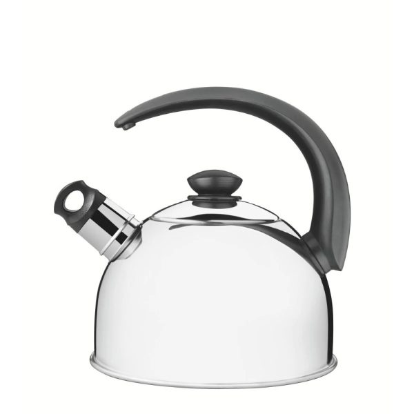 tramontina stainless steel whistling kettle 2.1l