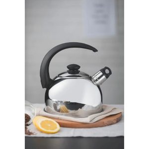 tramontina stainless steel whistling kettle 2.1l