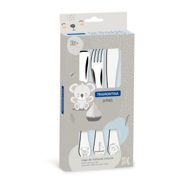 tramontina le petit childrens cutlery set of 3