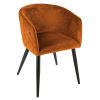 marlo amber velvet armchair w55xd55xh76cm