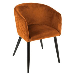 marlo amber velvet armchair w55xd55xh76cm