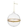 glass baubleto open gold 8cm