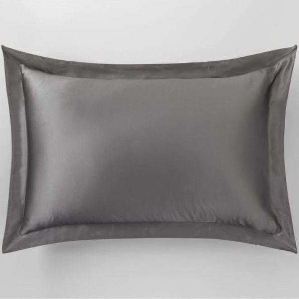 sheridan lanham grey silk pillowcase