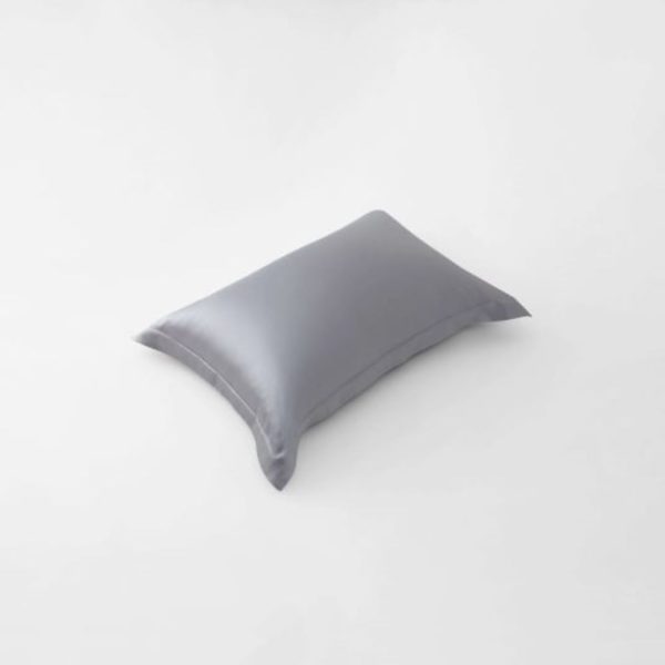 sheridan lanham grey silk pillowcase