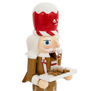 wooden gingerbrea nutcracker 25cm