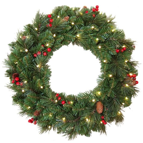 creston wreath green 106 tips d45cm