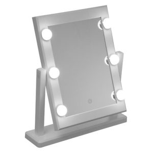 hollywood mirror with 6 leds 40x37cm