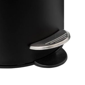 soft close 3l pedal bin black