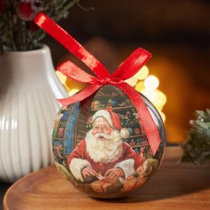 santa workshop bauble