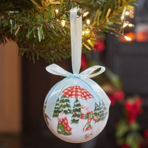 singing snowmen bauble