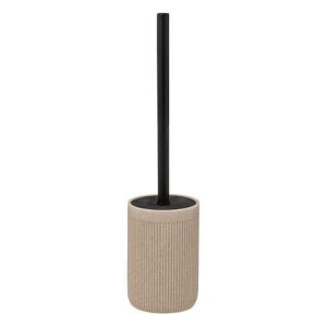 contemporary linen toilet brush holder