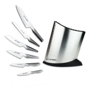 global 40th anniversary knife block set 7 piece