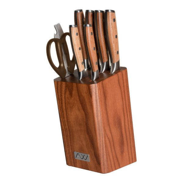 rf ashwood knife block set 8 piece