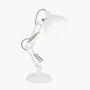 alonzo matt white angled task table lamp