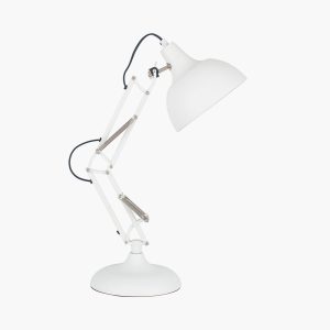 alonzo matt white angled task table lamp