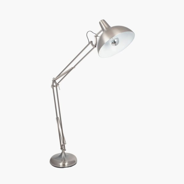 alonzo chrome metal task floor lamp