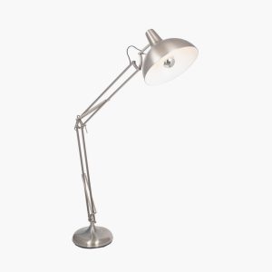 alonzo chrome metal task floor lamp