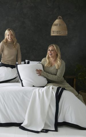 style sisters textured cotton king duvet set