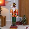 in lit giant traditional nutcracker 80cm