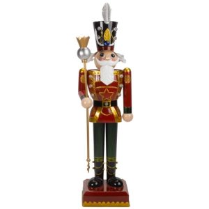 in lit giant traditional nutcracker 80cm