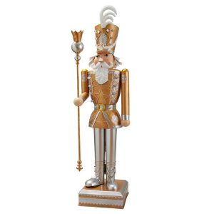 inlit giant nutcracker h1.2m white and gold