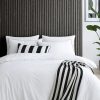 style sisters piped cotton king duvet set