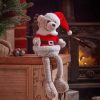 teddy santa seated h40cm