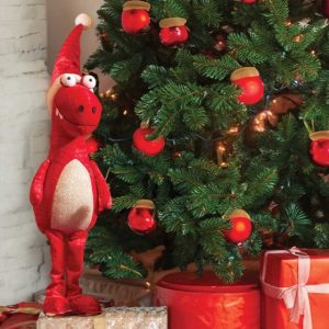 standing christmas dino h30cm