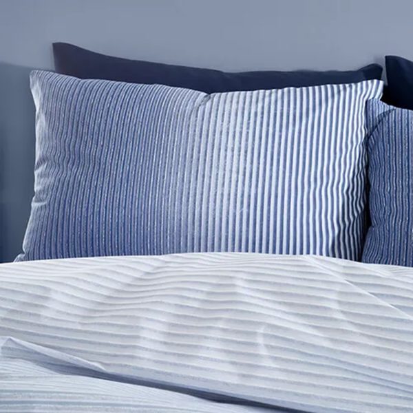 lansfield graded stripe double duvet set