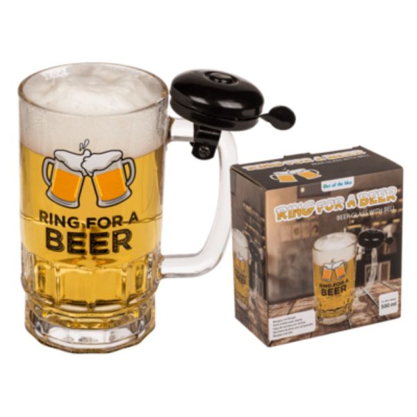 500ml beer glass with bell