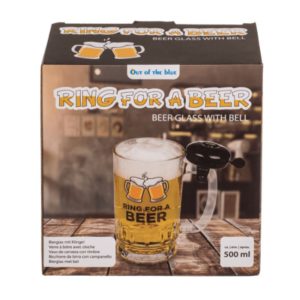 500ml beer glass with bell