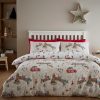 christmas town neutral doubel duvet set