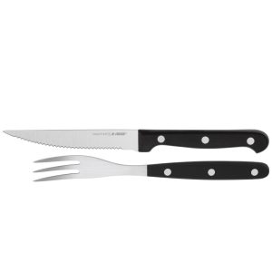 judge 2 piece steak knife and fork set