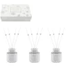 silver diamante set of 3 50ml diffuser