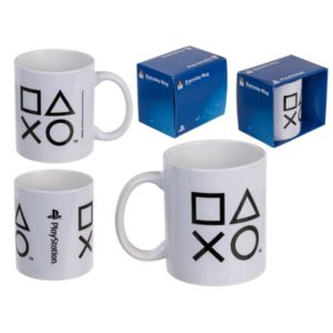 playstation mug white