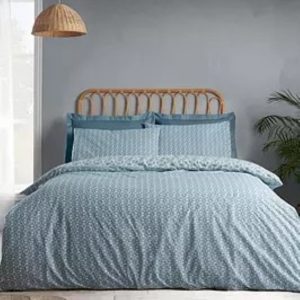 lansfield sardinia tile double duvet set