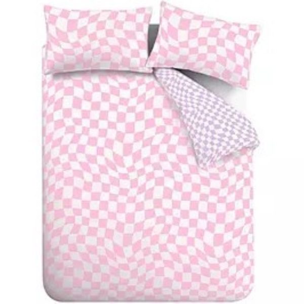 sassy b checkerboard wave king duvet set