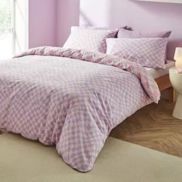 sassy b checkerboard wave king duvet set