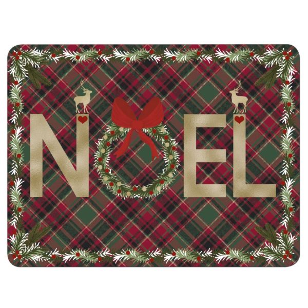 denby tartan noel placemats and coasters set of 6